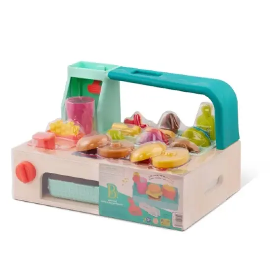 B. toys Play Food Set - Mini Chef - Build-a-Burger Playset image {4}
