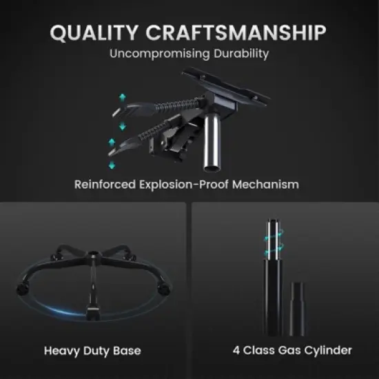 GTPLAYER RGB Ergonomic Gaming Chair with Footrest, Lumbar Support, Breathable Computer Chair with Pocket Spring Cushion, Chairs for Adults image {7}