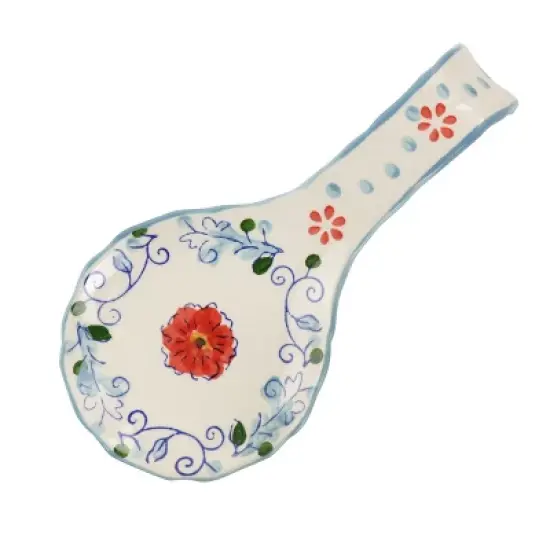 Gibson Elite Anaya 5 Piece Hand Painted Stoneware Table Accessory Set image {1}