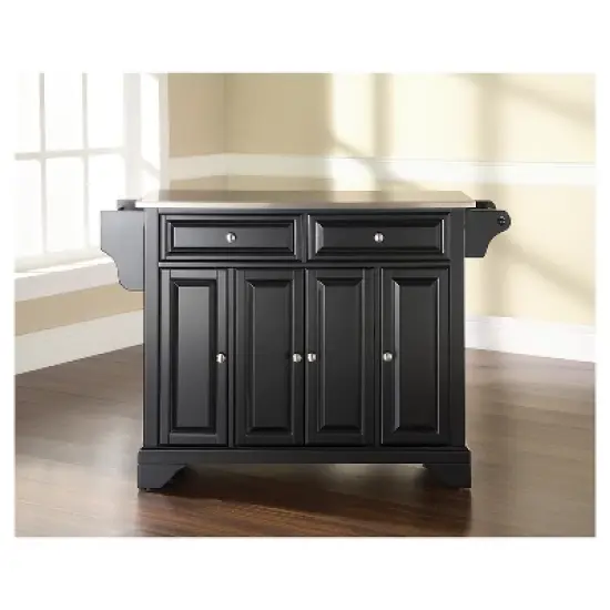 LaFayette Stainless Steel Top Full Size Kitchen Island - Crosley image {3}