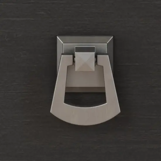 Salinas Mission Style Desk with Hutch Vintage Black - Bush Furniture image {2}