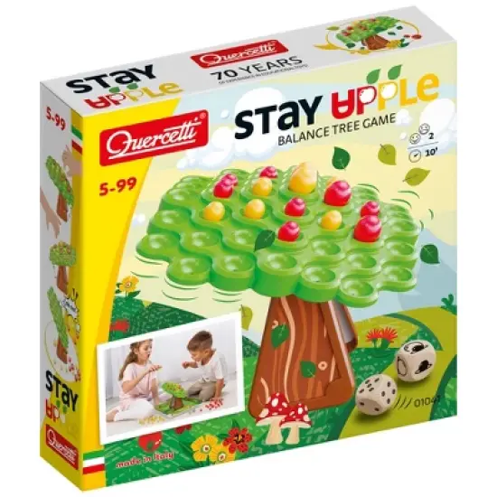 Quercetti Stay Apple Balance Tree Game, Learn Weight Distribution, Kids 5+ image {7}