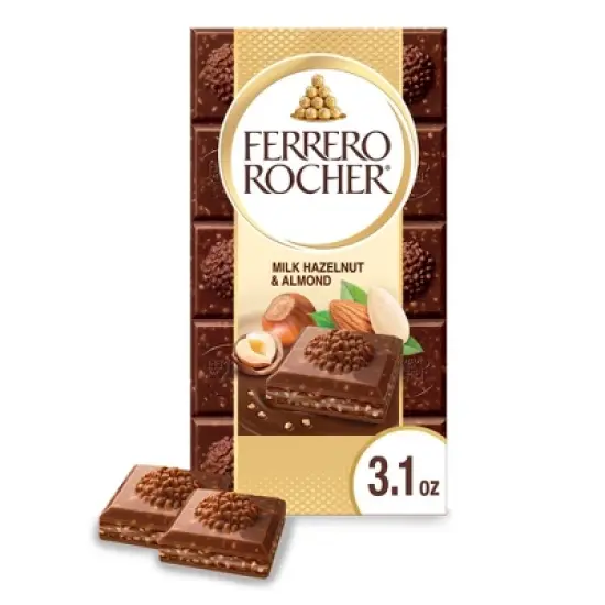 Ferrero Rocher Milk Chocolate Hazelnut & Almond Candy Bar - 3.1oz image {6}