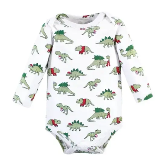 Hudson Baby Unisex Cotton Layette Set, Christmasaurus image {4}