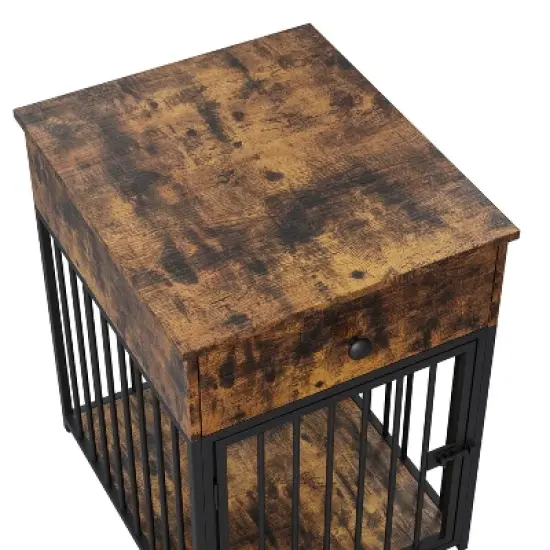 JUJABU Indoor Pet Crate End Table for Small Dog image {5}