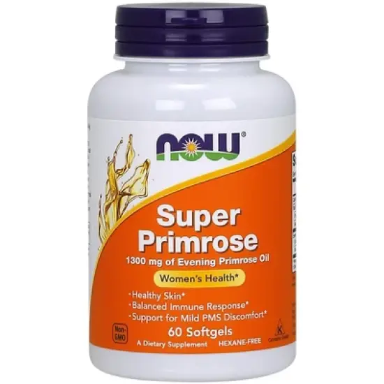 Super Primrose 1300mg by Now Foods  -  60 Softgel image {2}