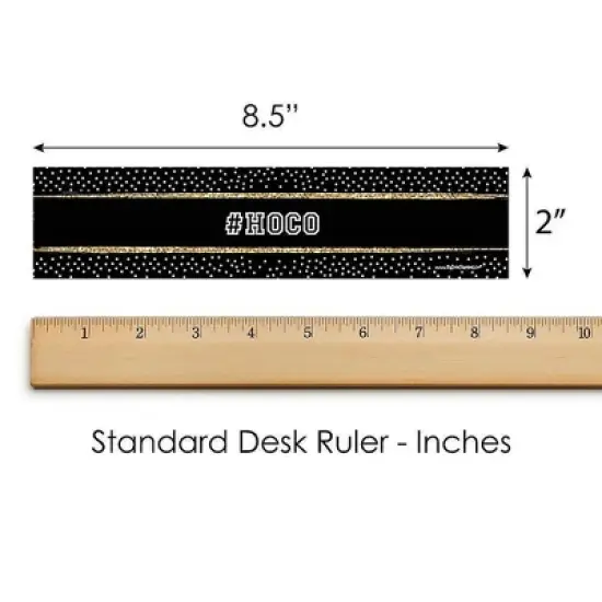 Big Dot of Happiness Hoco Dance - Homecoming Water Bottle Sticker Labels - Set of 20 image {4}