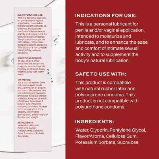 Wet Flavored Lubricant - Strawberry - 6.1oz image {1}