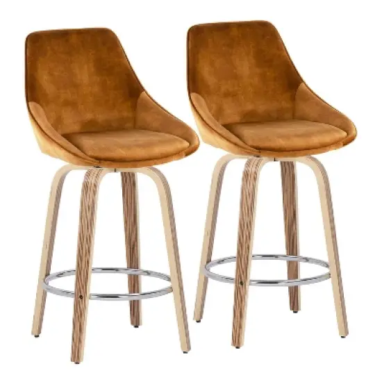 Set of 2 Diana Counter Height Barstools - LumiSource image {10}