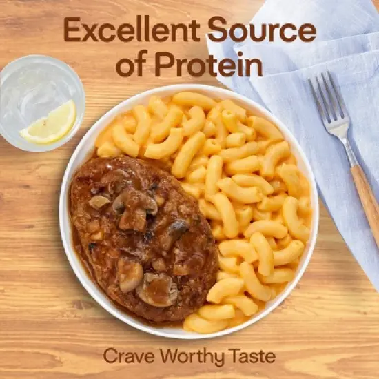 Lean Cuisine Protein Kick Frozen Salisbury Steak with Mac and Cheese - 9.5oz image {12}