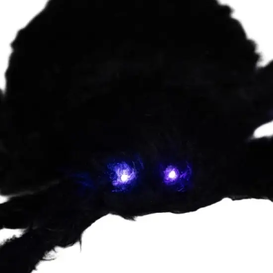 HOMCOM Light-Up Oversized Spider, Outdoor Halloween Decoration with Light Up Bendable Legs image {5}