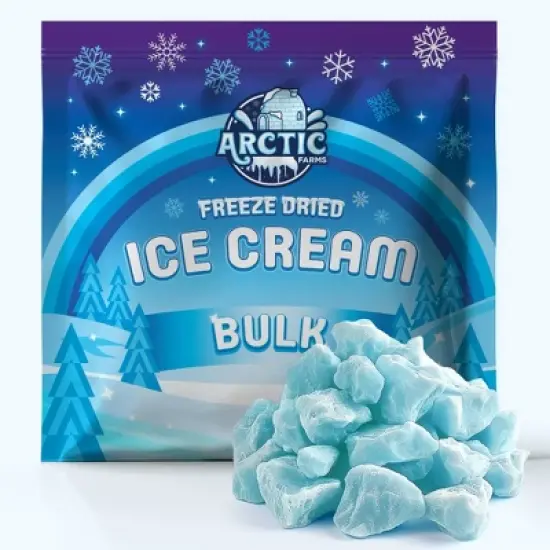 Arctic Farms Freeze Dried Ice Cream That Does Not Melt (Bits) (Cotton Candy Blue) image {5}