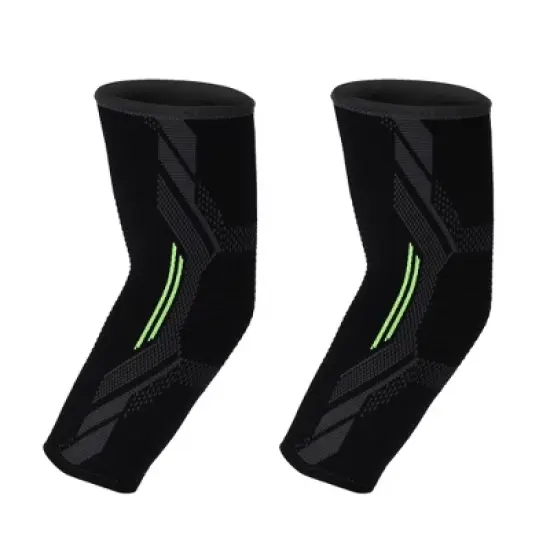 Unique Bargains Elbow Protection Elbow Pads Tightening Breathable Elbow Pads Black for Sports image {7}