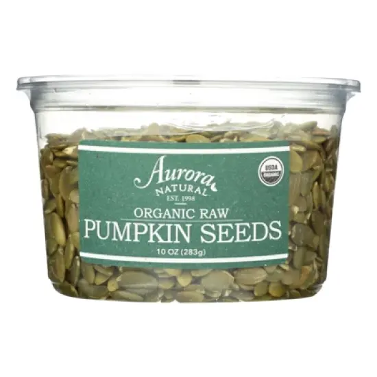 Aurora Natural Products - Organic Raw Pumpkin Seeds - Case of 12 - 10 oz image {2}