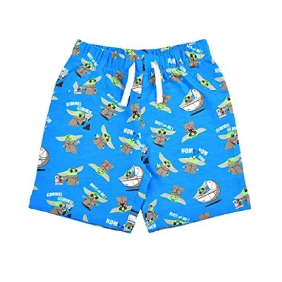 Star Wars Boy's 2-Pack Baby Yoda Unknown Species Printed Casual Shorts Set image {1}