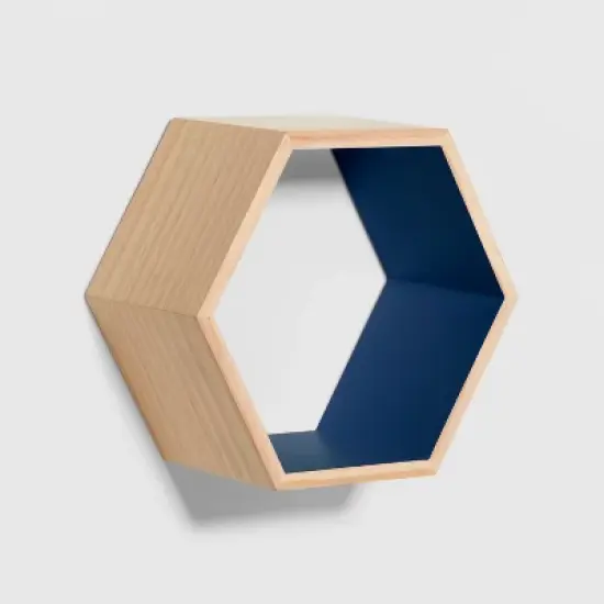 Natural Wood Hexagon Kids' Shelf - Pillowfort&trade; image {2}