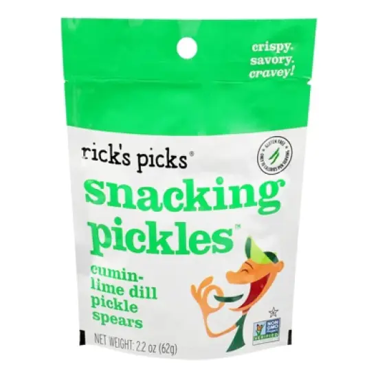 Rick's Picks Snacking Pickles Cumin-lime Dill Pickle Spears - Case of 12/2.2 oz image {1}