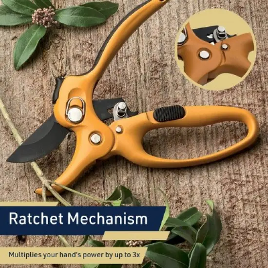 Kings County Tools 5-inch Ratchet Pruning Shears image {4}