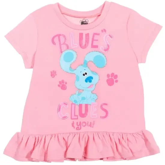 Nickelodeon Blue's Clues Little Girls T-Shirt & French Terry Shorts Set Pink  image {1}