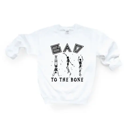 Simply Sage Market Women's Graphic Sweatshirt Bad To The Bone image {5}