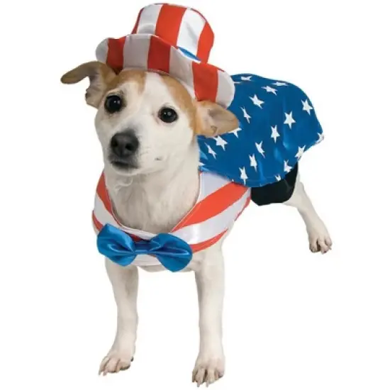Rubies Uncle Sam Dog Costume Small image {1}