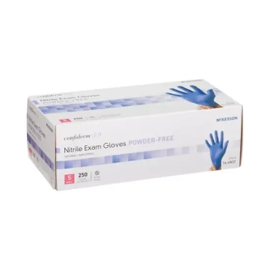 McKesson Confiderm&reg; 3.0 Nitrile Exam Glove, Small, Blue image {2}