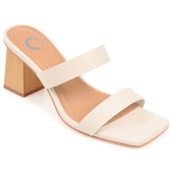 Journee Collection Womens Nolla Tru Comfort Foam Open Square Toe Block Heel Sandals image {12}