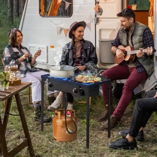 Winado 2 Burner High Pressure Propane Outdoor Stove image {2}