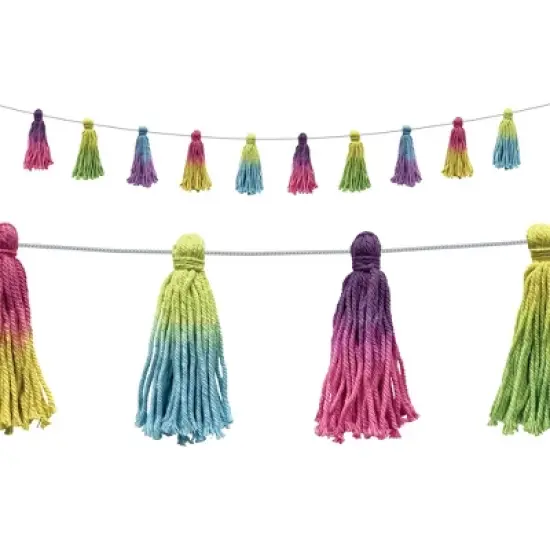 Teacher Created Resources&reg; Tie-Dye Tassels Garland image {3}