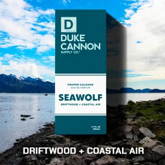 Duke Cannon Supply Co. Proper Cologne for Men - Seawolf Scent of Driftwood and Coastal Air - 1.7 fl oz image {5}