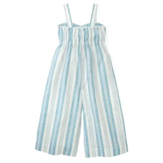 Hope & Henry Girls' Bow Front Wide Leg Jumpsuit, Toddler image {4}