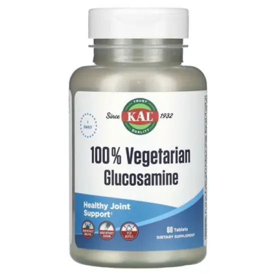 KAL 100% Vegetarian Glucosamine, 1,000 mg, 60 Tablets image {4}