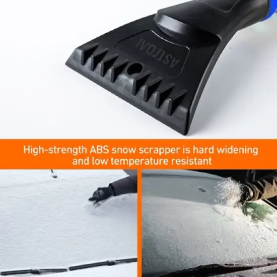 AstroAI 2 Pack 27" Snow Brush and Ice Scrapers for Car Windshield, Detachable Snow Scrapers Grip for Cars, Trucks, SUVs image {2}
