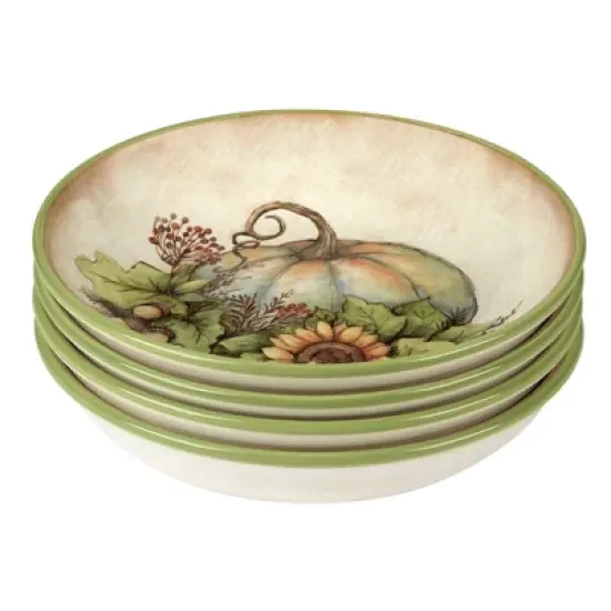 Certified International Set of 4 38oz Autumn Breeze Soup Bowls image {1}