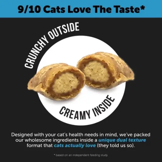 Skin & Coat Dual Texture Chews for Cats - Chicken Flavor, 3.7 oz image {5}