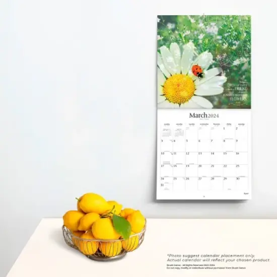 Brush Dance 2024 Wall Calendar 12"x12" Poetry of Rumi image {3}