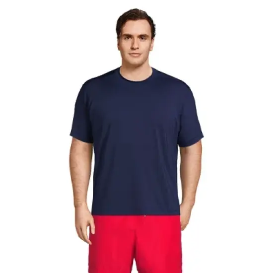 Lands' End Men's Short Sleeve Swim Tee Rash Guard image {4}