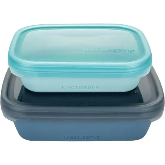 U Konserve Silicone Leak Proof Bento Bounce Box (Set of 2) image {9}