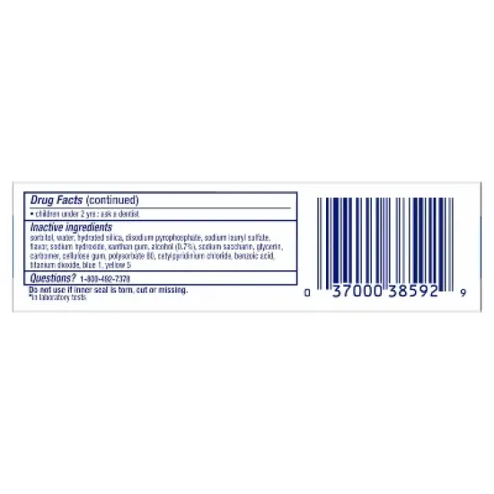 Crest Complete Whitening Plus Scope Multi-Benefit Fluoride Toothpaste Minty Fresh Travel Trial Size Toothpaste image {3}