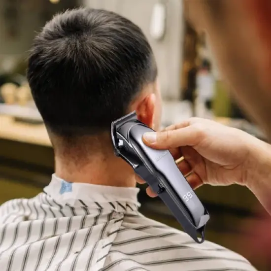 Barbasol LCD Display Rechargeable Cordless Hair Clipper 6 Guide Combs Battery Hair Trimmer - 10ct image {5}