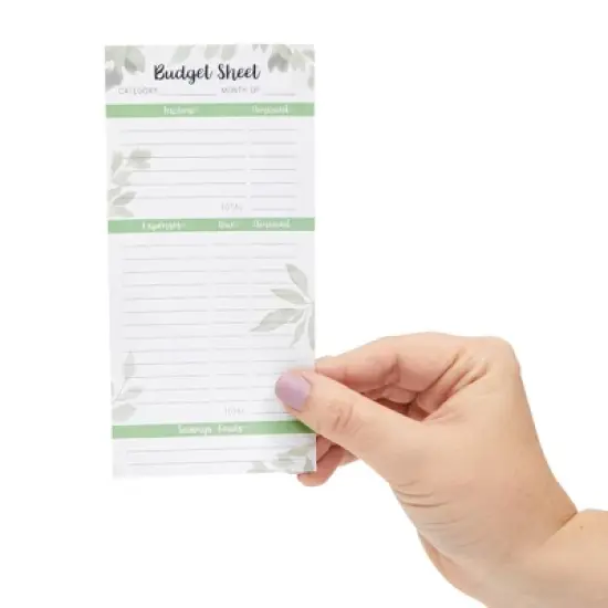 Paper Junkie 120 Pack Budget Sheets for Cash Envelopes, Account Expense Tracker Pages, 6.5 x 3.1 in image {3}