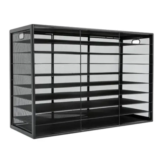 YIYIBYUS File Storage Rack, Desktop File Organizer for Office Home School image {6}