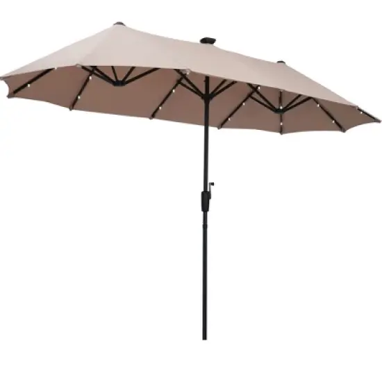 Ainfox 13ft Market Umbrella With 36 Led Lights image {6}