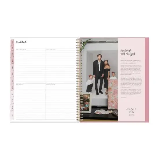 Ivory Paper Co 2024 Planner 11"x8.5" Weekly/Monthly Wirebound Tillie Pink image {10}