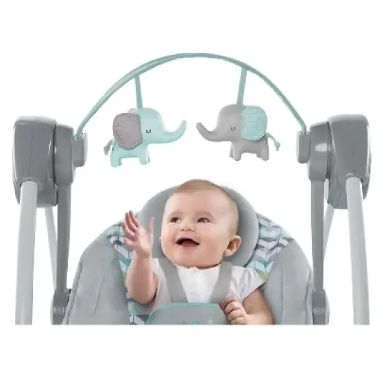 Ingenuity Comfort 2 Go Compact Portable Baby Swing with Music image {9}