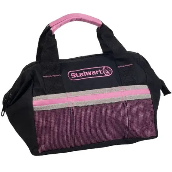 Stalwart 55-Piece Roadside Emergency Car Kit, Pink image {3}