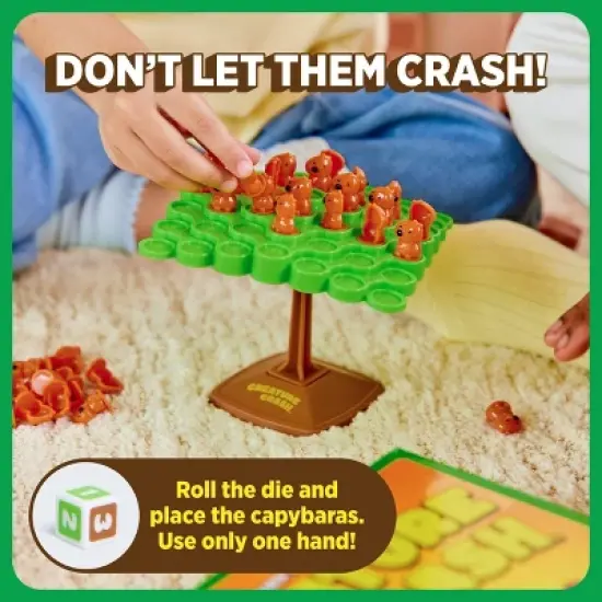Capybara Crash Toppling Tower by What Do You Meme?: Creative Thinking Classic Board Game, 2+ Players, 5-15 Min Game image {3}