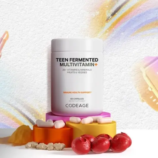 Codeage Teen Fermented Multivitamin Vegan Capsules - 60ct image {3}