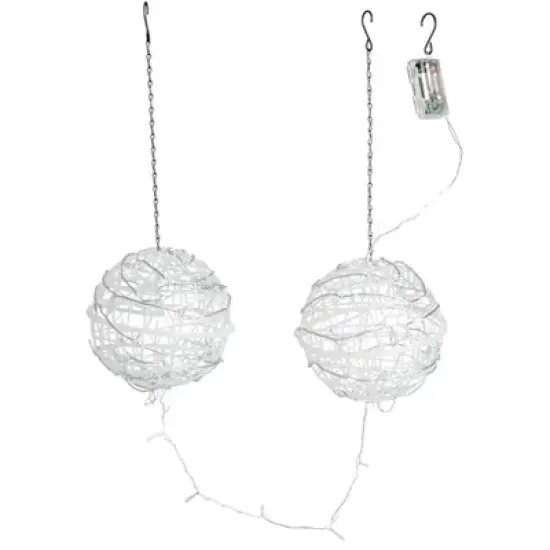 The Lakeside Collection Set of 2 Hanging Lanterns image {6}