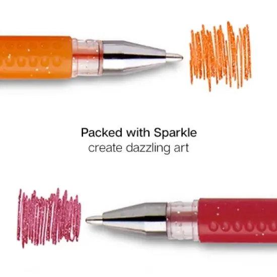 KINGART Gel Pens, Soft Grip, 24 Yellow & Red Tone Colors image {3}